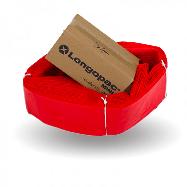 Longopac Mini Waste Bag - Red, 60 meters